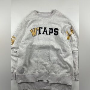 18AW WTAPS RIPPER 02 SWEATSHIRT. Double Tap Ripper 02  Hoodie Rebuild Grey SZ L